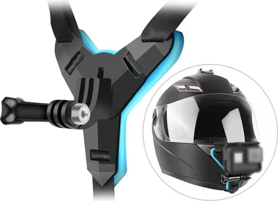 Obrázek produktu pro Yctze Helmet Chin Mount pro 5 7 6 4 3 SJ5000 6000 7000 Action Xiaoyi Universal Full Face Helmet Strap with Lightweight Durable PC Nylon Design