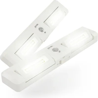 Produktbild von greate 2x LED Lichtleiste mit Bewegungsmelder innen batteriebetrieben - LED Schrankbeleuchtung mit Bewegungsmelder