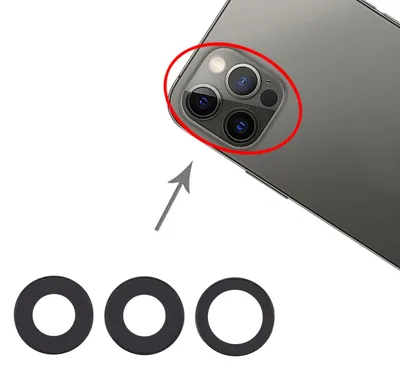 Immagine prodotto di Vetro per fotocamera Apple iPhone 12 Pro Max Obiettivo Obiettivo fotocamera Obiettivo fotocamera