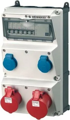 Obrázok produktu pre Mennekes 2XSCHUK-1XCEE16-32 (930318 M.FI+AUTOMAT)