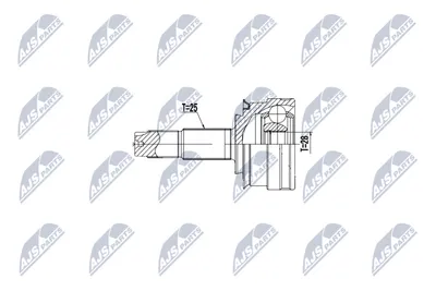 Produktbild von NTY Gelenksatz Antriebswelle Radseitig Vorne Links Vorne Rechts für CHEVROLET AVEO Schrägheck (T300) NPZ-DW-035