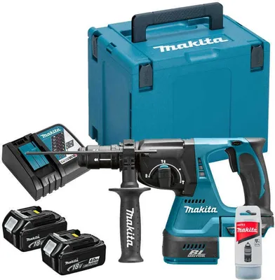 Image de Perfo-burineur 18V LXT SDS-Plus 2J (2x4.0 Ah) en MAKPAC - MAKITA DHR243RMJ