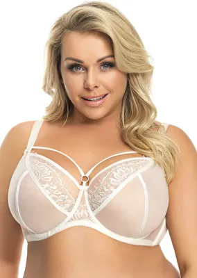 Produktbild von Gorsenia damen soft bh softschale bügel große größen k496 paradise , hellbeige, 85d