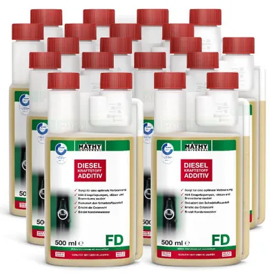 Produktbild von MATHY-FD Diesel-Pflege-Kraftstoffadditiv 10 x 500 ml - Diesel-Additiv für dauerhafte Kraftstoffpflege
