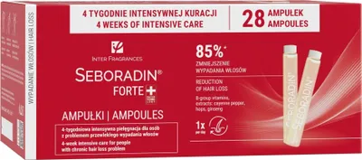 Zdjęcie produktu dla Seboradin Forte Ampułki przeciw wypadaniu włosów, 28 x 5.5 ml