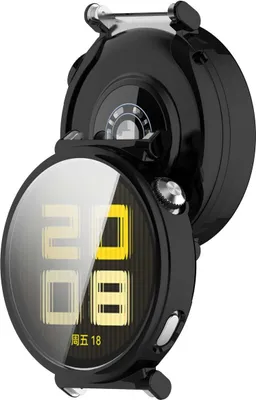 Produktbild von Etui z osłoną ekranu Bizon Case Watch Felipe do Huawei Watch GT 5 41 mm, czarne