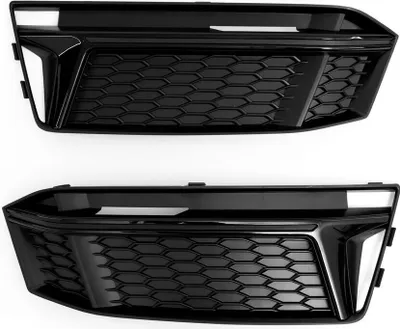 Produktbild von Mriežka nárazníka voštinová čierna ľavá + pravá pre Audi A4 B9 8W od 2015- s nárazníkom S-Line