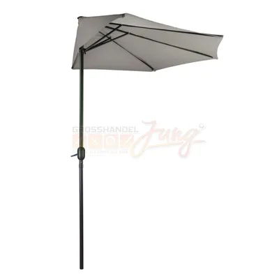 Zdjęcie produktu dla Parasol półokrągły 300 cm La Spezia, szary