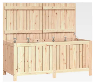 Produktbild von Gartentruhe aus massivem Kiefernholz 147 x 68 x 64 cm