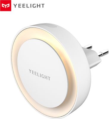 Yeelight YLYD11YL Plug-in LEDs Night Light Warm White Energy Saving Lighting Sensor for Living Room Bedroom Hallway Stairs (E-U Adapter)