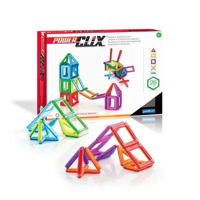 Obrázok produktu pre Magnetická stavebnica - sada rámčekov PowerClix (26 ks)