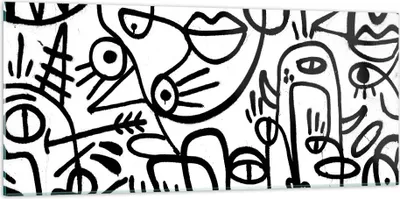 Produktbild von Bilder auf glas - Einteilig - Zeichnen Cartoon Graffiti - 120x50cm - Glasbilder - Wandbilder - Bilder - Wanddekoration aus Glas - Glas Bilder - Wandbild auf Glas - GAB120x50-4971