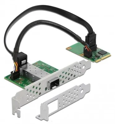 Immagine prodotto di DeLOCK Mini PCIe I/O PCIe full size 1 x SFP Gigabit LAN - Adattatore di rete - Mini scheda PCIe - Gigabit SFP x 1 (95267)