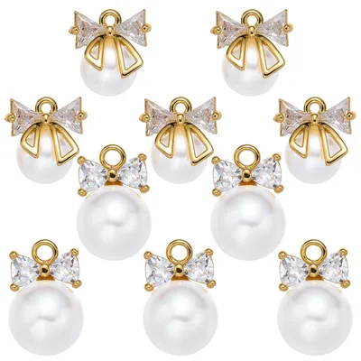 Produktbild von Omgoods – Set mit 10 Perlenanhängern zum Verzieren von Schmuck