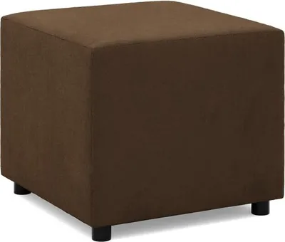Produktbild von Sitzpouf für das Wohnzimmer 50 x 50 cm, Dunkelbraun