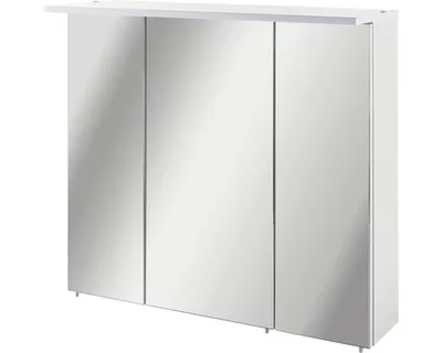 Produktbild von Spiegelschrank Möbelpartner Profil 70,5 x 16 x 72,3 cm weiß 3-türig