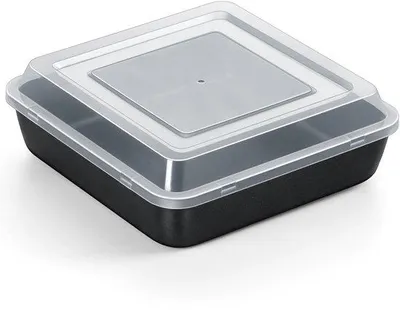 Productafbeelding van Vierkante Bakvorm met Deksel - Casserole, 21x21x5cm