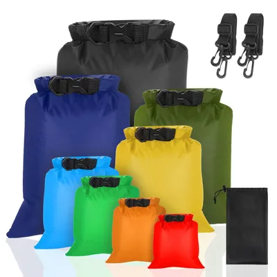 Productafbeelding van Opbergzakken - Waterdichte zakken - Set van 8 - Droogzak - Klittenband