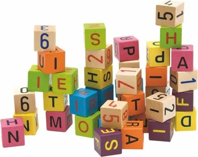 Immagine prodotto di Woody Blocchi colorati con lettere e numeri