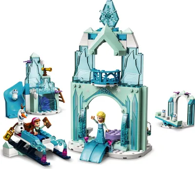 Produktbild von LEGO 43194 Disney Princess Annas und Elsas Wintermärchen, Eiskönigin-Spielzeug zum Bauen mit Schloss und 3 Mini-Puppen inkl. Olaf-Figur, Bau- und Spielset für Kinder, Mädchen und Jungen, Geschenkidee