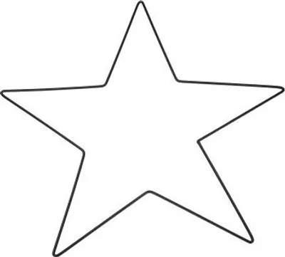 Produktbild von Metallstern Schwarz beschichtet, wählbar in den Größen 20, 30, 40 und 50cm, Größe:50 cm