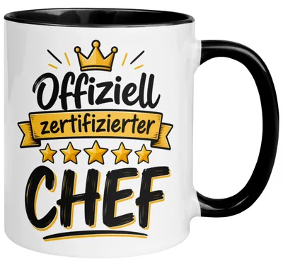 Produktbild von Tasse Chef – „5 Sterne Chef“ – Geschenk Becher Bester Chef