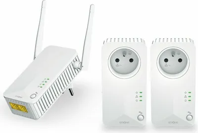 Immagine prodotto di Strong Powerline WiFi 600 Tripla confezione V2 600 Mbit/s Connessione Ethernet integrata WLAN Bianco 3 pezzo(i) (PLWF600TRIEUV2