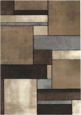 Image de Tapis tissé pour le salon et la chambre GEOME à motifs géométriques
