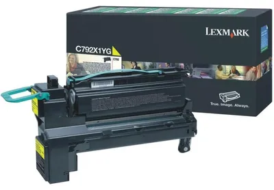 Obrázok produktu pre Lexmark C792X1YG, 20000 strany, Žltá, 1 kusov