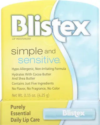 Produktbild von Blistex | Hypoallergenes Balsam, Für Empfindliche Lippen, Kälteschutz, Schützend, Ideal für den Winter | Einfach und Einfühlsam - 4,25g