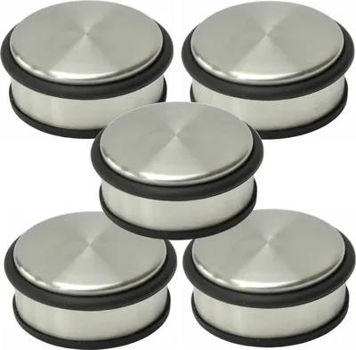 Produktbild von Türstopper Türpuffer Edelstahl 10 cm Ø - 5er Set
