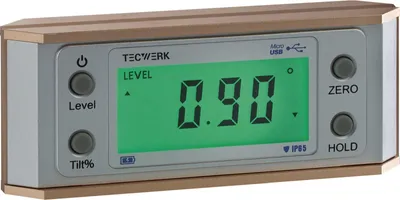 Produktbild von Tecwerk Neigungsmesser 0-90 ° digital Ablesung 0,05 °  - 1 Stk.