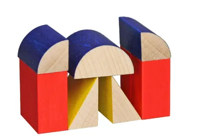 Obrázok produktu pre Drevená hračka drevená stavebnica "Basic Spiel" DxŠxV 55x75x30mm NOVINKA