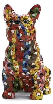 Productafbeelding van Mozaïek Bulldogfiguur 16 cm