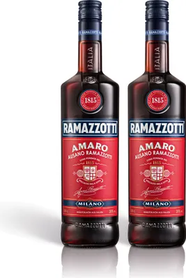 Obrázek produktu pro Ramazzotti Amaro Herbal Liqueur Set of 2, Schnapps, Spirit, Italian Liqueur, Alcohol, Bottle, 30%, 2x1 L