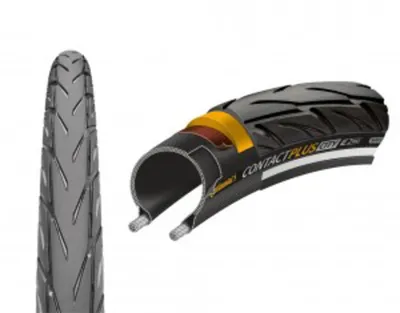 Produktbild von Continental Reifen Contact Plus City Draht 26x2.20" 55-559 schwarz/schwarz Reflex