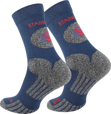 Produktbild von Stark Soul® Trekking Outdoor Socken 2 Paar, Uni 43-46 Marineblau