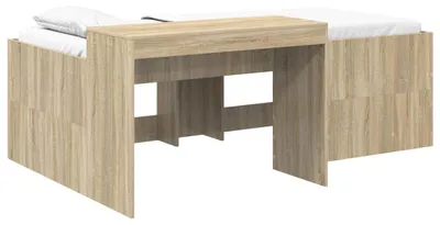 Produktbild von vidaXL Hochbett mit Schreibtisch für Kinder Sonoma-Eiche 90 x 200 cm