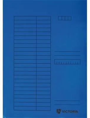 Obrázok produktu pre Zakladače s chlopňami, modré, kartón, A4, VICTORIA