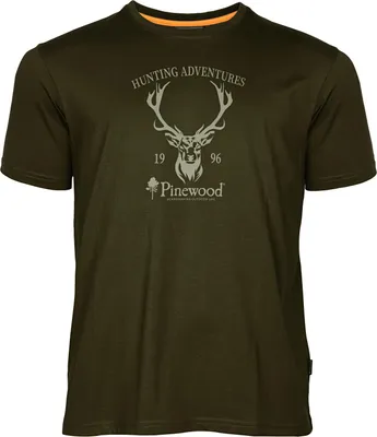 Produktbild von Pinewood Red Deer T-Shirt Herren (Green) Größe M