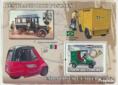 Produktbild von Briefmarken Komoren 2008 Mi Block 431 (kompl. Ausg.) postfrisch Posttransporte