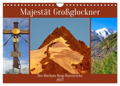 Produktbild von Majestät Großglockner (Wandkalender 2027 DIN A4 quer), CALVENDO Monatskalender