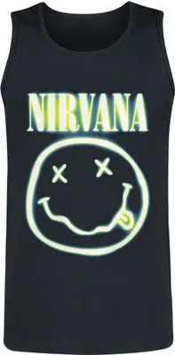 Produktbild von Nirvana Tank-Top Herren Neon Logo schwarz L
