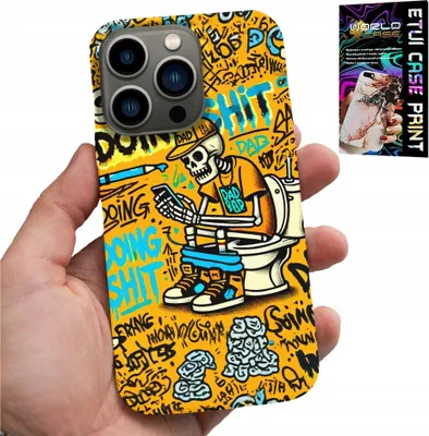 Zdjęcie produktu dla Etui Do Iphone 14 Pro - Doing Shit Kościotrup Na Kiblu Case