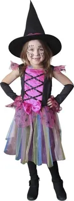 Produktbild von Kostüm - Regenbogenhexe - für Kinder - 3-teilig - Größe 122/128