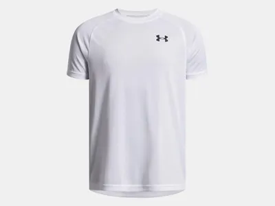 Produktbild von T-Shirt Under Armour Tech 2.0 Boys Junior S weiss/schwarz