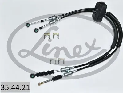 Produktbild von LINEX 35.44.21 Seilzug Schaltgetriebe 1294/1218mm für OPEL Vivaro A Kastenwagen (X83) Rechts Links