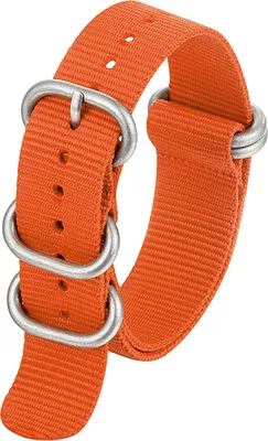 Produktbild von 18/20/22 mm Uhrenarmband, universell verstellbar, Nylon-Uhrenarmband, Ersatz für das tägliche Tragen-Orange,18mm