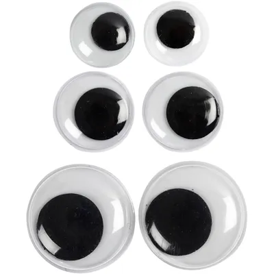 Produktbild von Creativ Company Kulleraugen, nicht selbstklebend, D 12+14+20 mm, 18 div. 1 Box