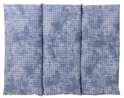 Produktbild von GIRAFFENLAND Kirschkernkissen groß 40x30cm - 3-Kammer - used-look grau-blau - Wärmekissen - Körnerkissen